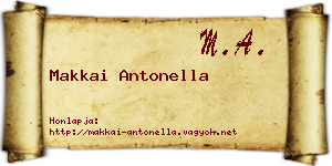 Makkai Antonella névjegykártya